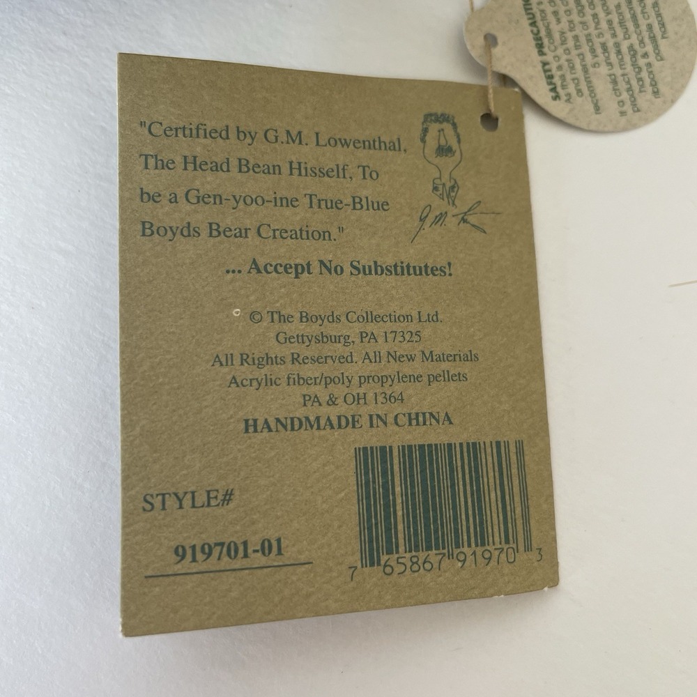 Boyds Bears Felina B. Catterwall 8" Bear with Pumpkin J.B. Bean & Associates NWT - Picture 6 of 12